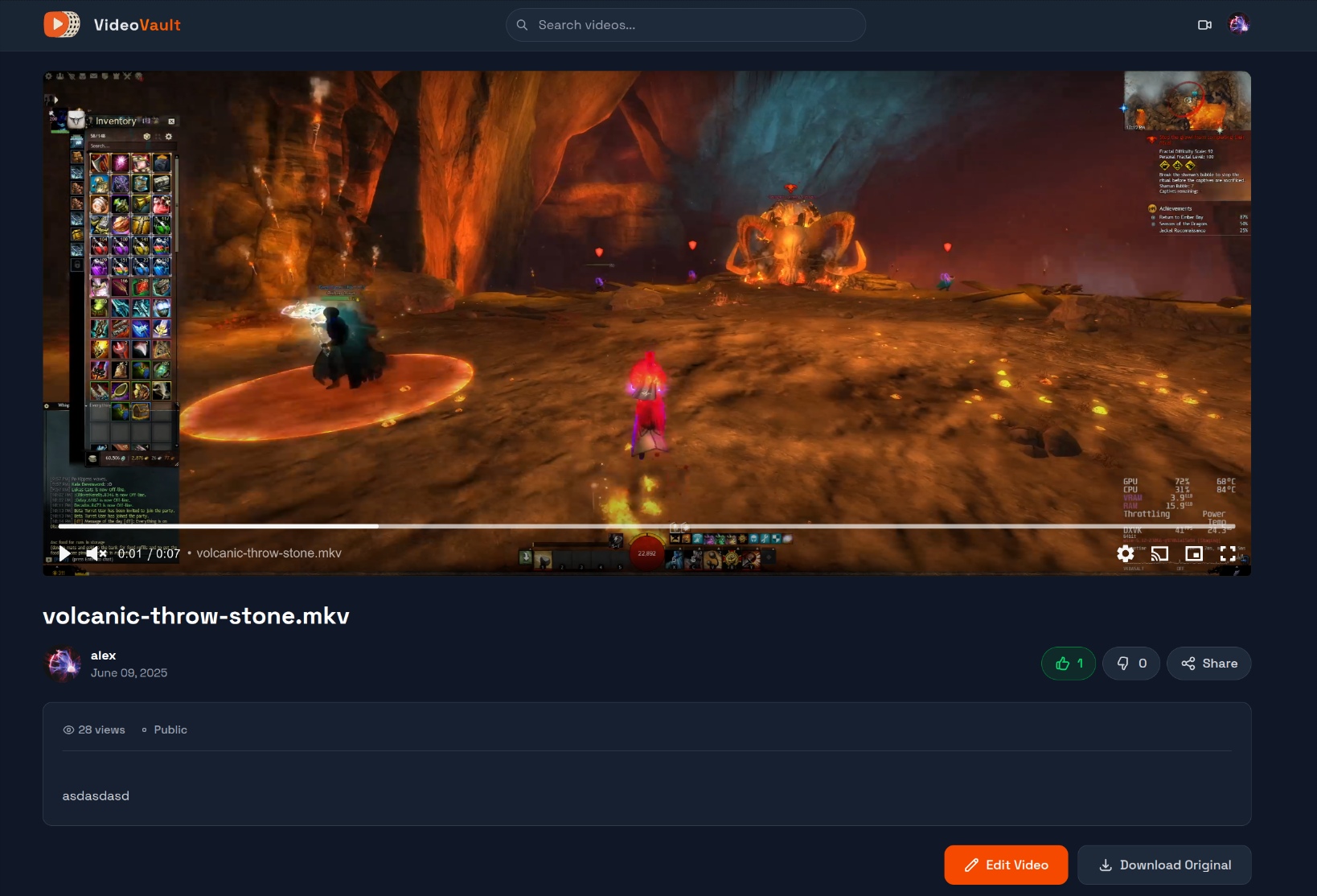 VideoVault Video Player